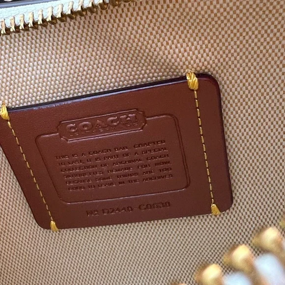 Coach Swinger Bag White Leather Shoulder Bag NWT - Picture 9 of 17